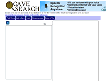 Tablet Screenshot of cavesearch.com